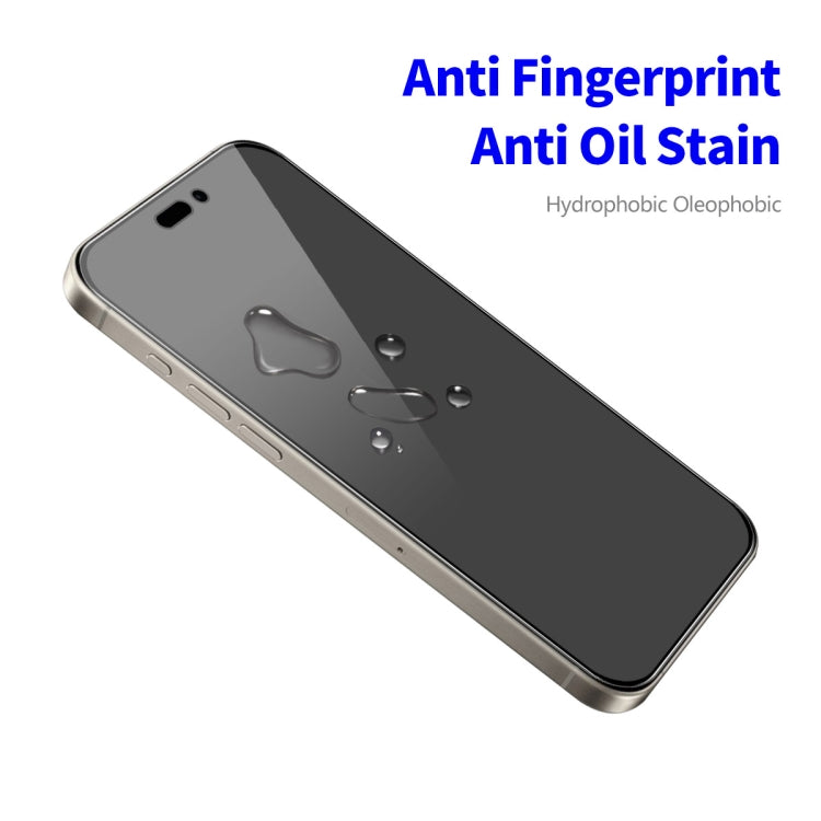 For iPhone 15 Pro Max ENKAY Hat-Prince 28 Degree Anti-peeping Tempered Glass Full Screen Film
