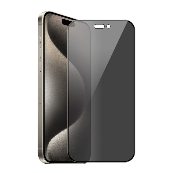 For iPhone 15 Pro Max ENKAY Hat-Prince 28 Degree Anti-peeping Tempered Glass Full Screen Film
