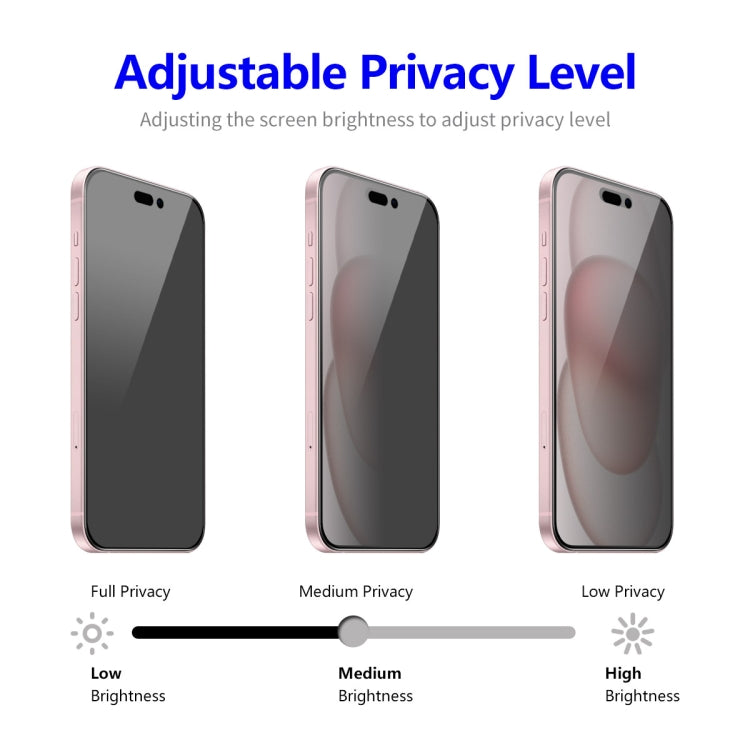 For iPhone 16 ENKAY Hat-Prince 28 Degree Anti-peeping Tempered Glass Full Screen Film - free shipping - PMC TechLife - Order now!