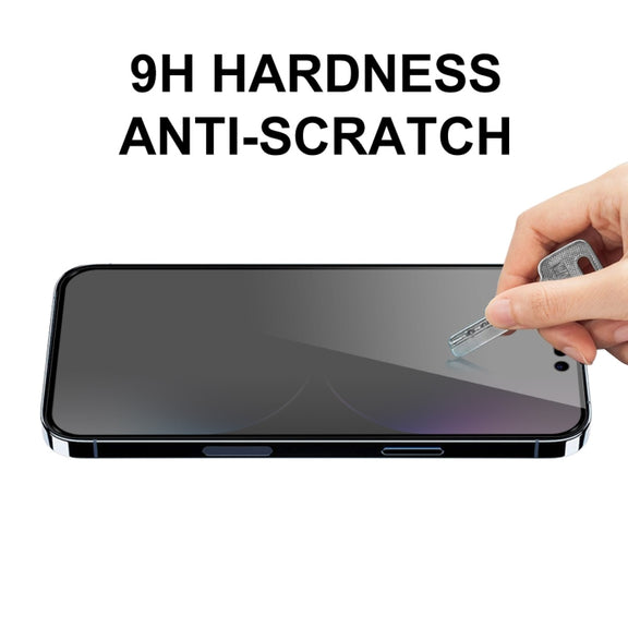 For iPhone 15 Pro Max 5pcs ENKAY Hat-Prince 28° Anti-peeping Tempered Glass Protector Full Screen Film