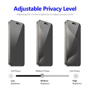 For iPhone 16 Pro Max 5pcs ENKAY Hat-Prince 28�� Anti-peeping Tempered Glass Protector Full Screen Film