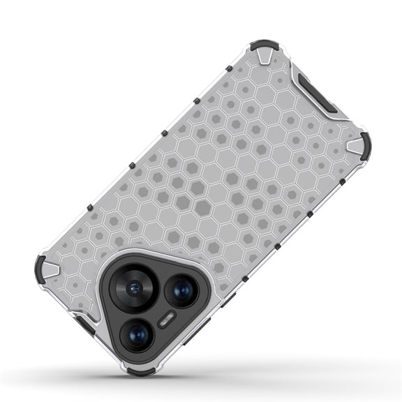For Huawei Pura 70 Shockproof Honeycomb Phone Case(Black)