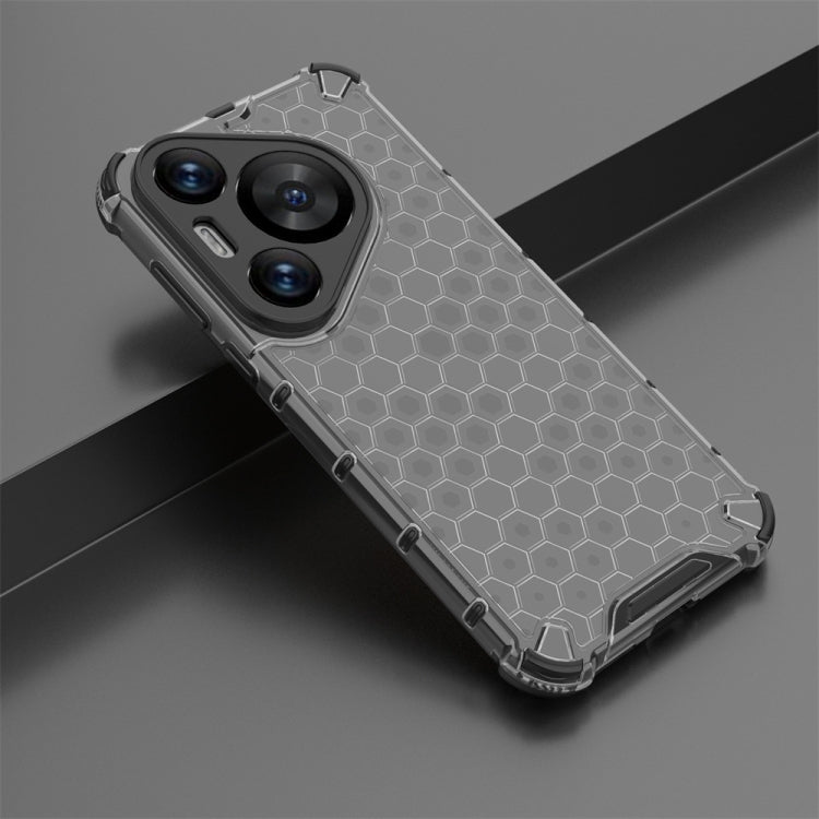 For Huawei Pura 70 Pro Shockproof Honeycomb Phone Case(Black)