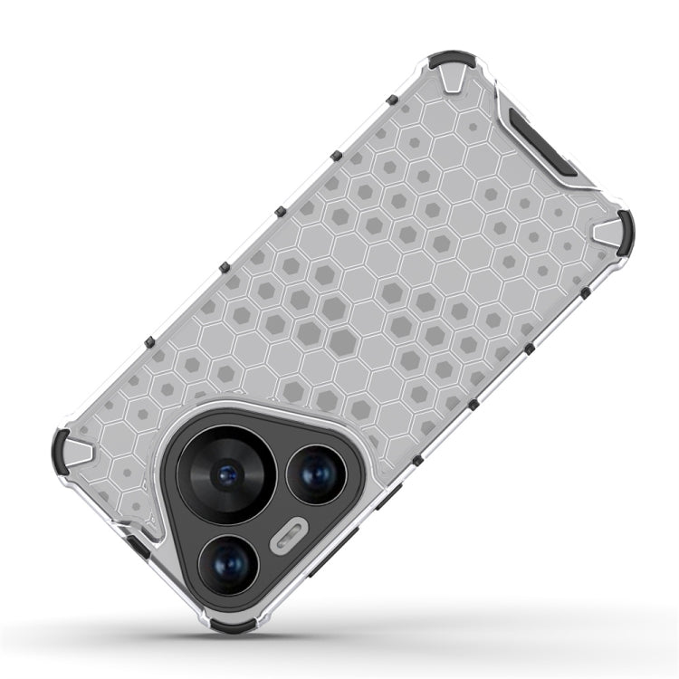 For Huawei Pura 70 Pro Shockproof Honeycomb Phone Case(White)