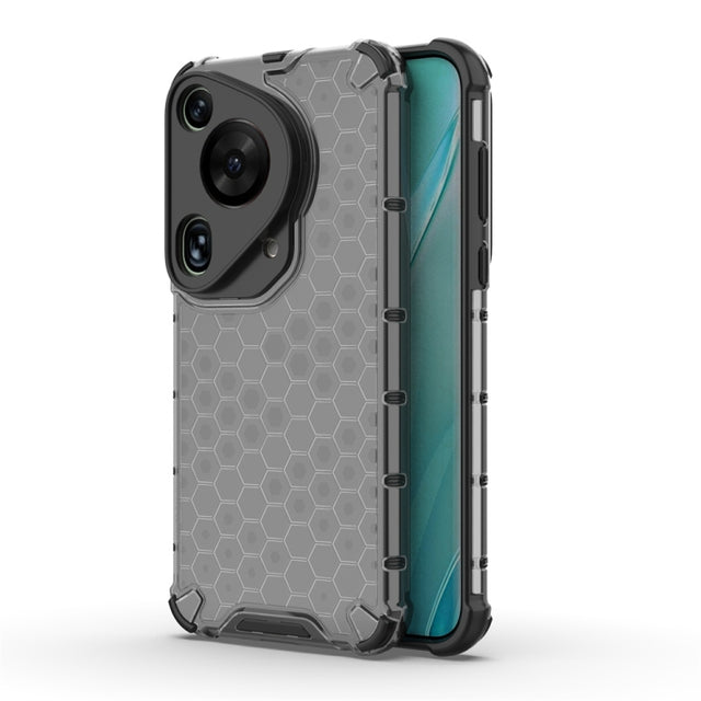 For Huawei Pura 70 Ultra Shockproof Honeycomb Phone Case(Black)