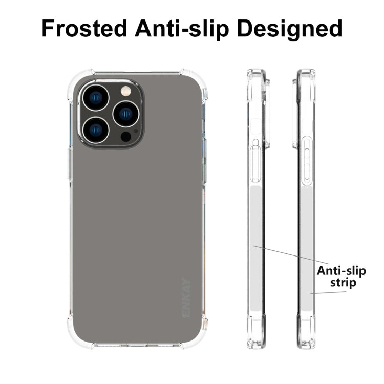 For iPhone 15 Pro ENKAY Hat-Prince Transparent TPU Shockproof Phone Case