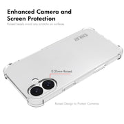 For iPhone 16 Plus ENKAY Hat-Prince Transparent TPU Shockproof Phone Case