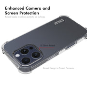 For iPhone 16 Pro Max ENKAY Hat-Prince Transparent TPU Shockproof Phone Case