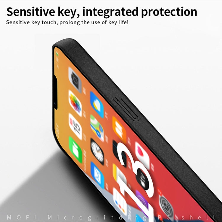 For iPhone 15 MOFI Fandun Series Frosted PC Ultra-thin All-inclusive Phone Case(Blue)