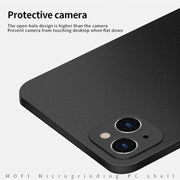 For iPhone 15 MOFI Fandun Series Frosted PC Ultra-thin All-inclusive Phone Case(Gray)