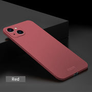For iPhone 15 MOFI Fandun Series Frosted PC Ultra-thin All-inclusive Phone Case(Red)