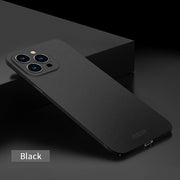 For iPhone 15 Pro MOFI Fandun Series Frosted PC Ultra-thin All-inclusive Phone Case(Black)