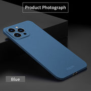 For iPhone 15 Pro MOFI Fandun Series Frosted PC Ultra-thin All-inclusive Phone Case(Blue)