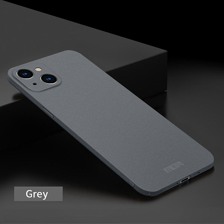 For iPhone 15 Plus  MOFI Fandun Series Frosted PC Ultra-thin All-inclusive Phone Case(Gray)