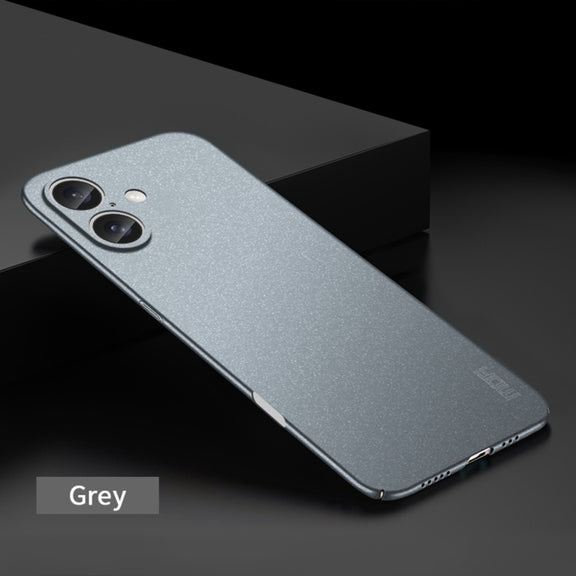 For iPhone 16 MOFI Fandun Series Frosted PC Ultra-thin All-inclusive Phone Case(Gray)