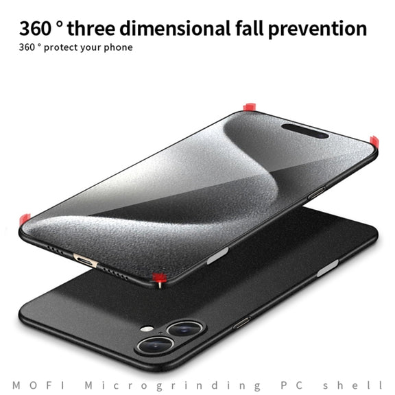 For iPhone 16 Plus MOFI Fandun Series Frosted PC Ultra-thin All-inclusive Phone Case(Green)