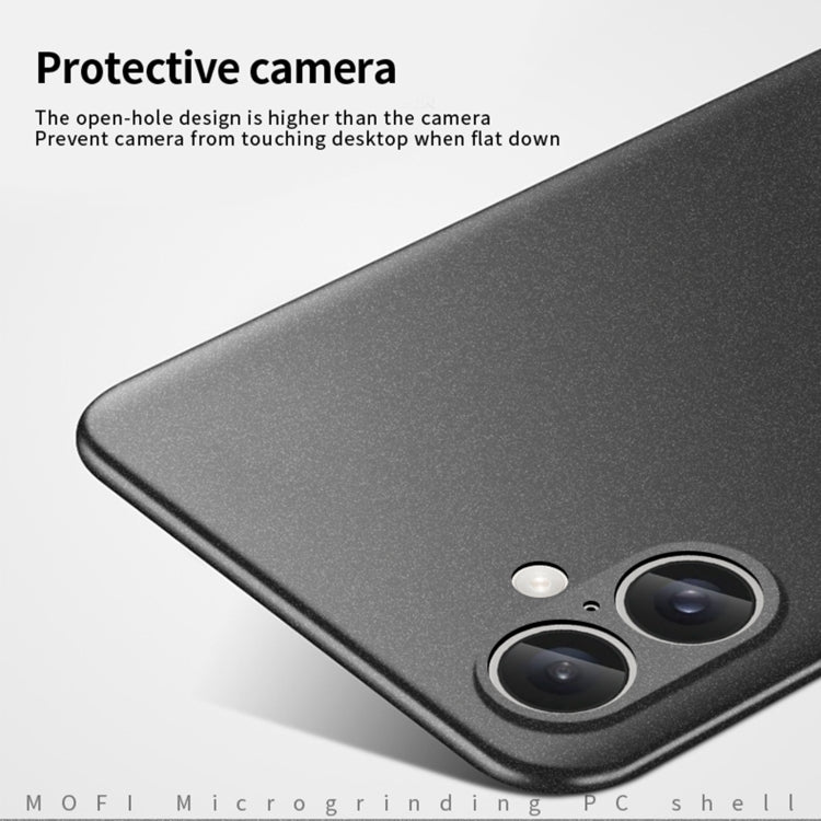 For iPhone 16 Plus MOFI Fandun Series Frosted PC Ultra-thin All-inclusive Phone Case(Red)
