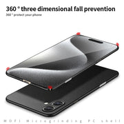 For iPhone 16 Plus MOFI Fandun Series Frosted PC Ultra-thin All-inclusive Phone Case(Red)