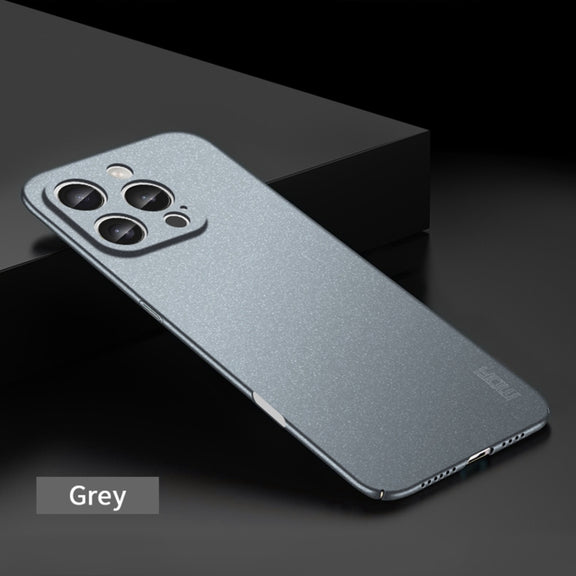 For iPhone 16 Pro MOFI Fandun Series Frosted PC Ultra-thin All-inclusive Phone Case(Gray)