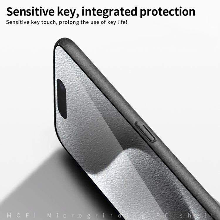 For iPhone 16 Pro MOFI Fandun Series Frosted PC Ultra-thin All-inclusive Phone Case(Gray)