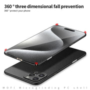 For iPhone 16 Pro MOFI Fandun Series Frosted PC Ultra-thin All-inclusive Phone Case(Gray)