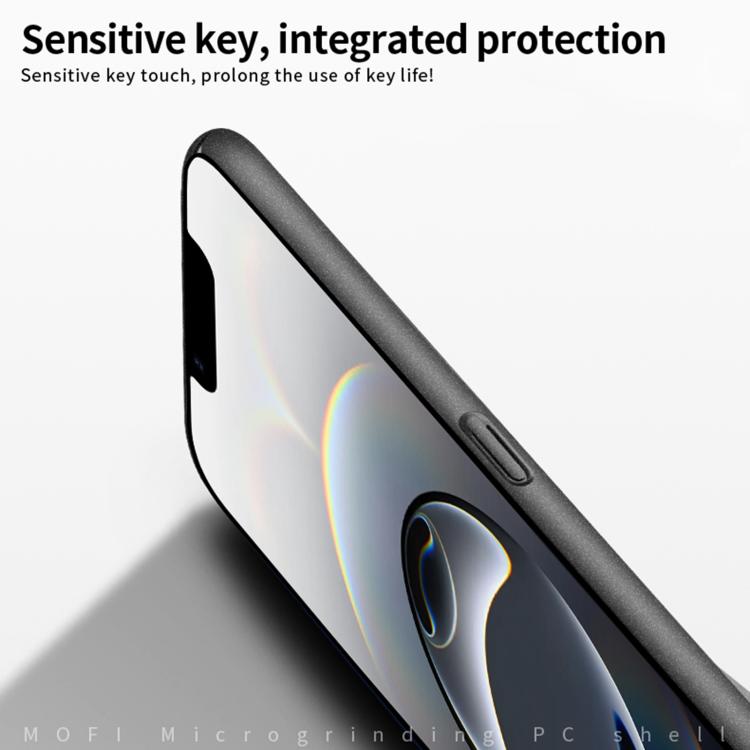 For iPhone 16e MOFI Fandun Series Frosted PC Ultra-thin All-inclusive Phone Case(Black) - free shipping - PMc TechLife - Order now!