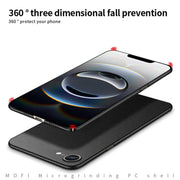 For iPhone 16e MOFI Fandun Series Frosted PC Ultra-thin All-inclusive Phone Case(Blue)