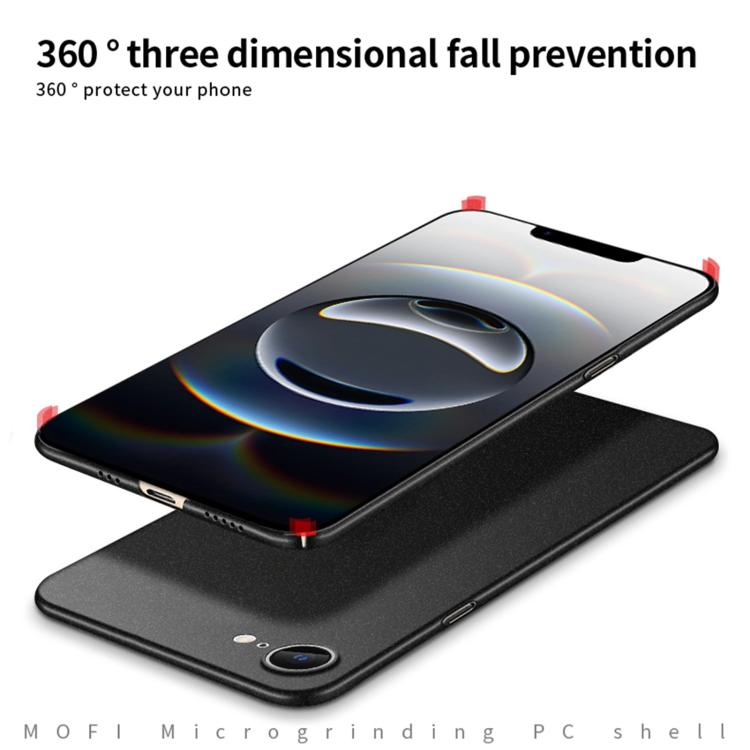 For iPhone 16e MOFI Fandun Series Frosted PC Ultra-thin All-inclusive Phone Case(Gray) - free shipping - PMC Jewellery - Order now!