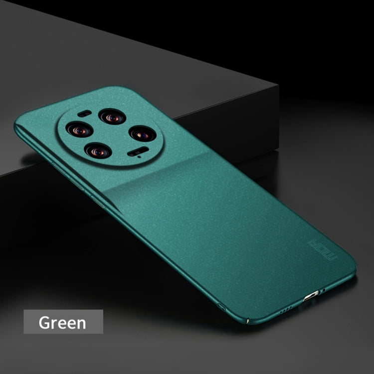 For Xiaomi 13 Ultra MOFI Fandun Series Frosted PC Ultra-thin All-inclusive Phone Case(Green) - Xiaomi Cases by MOFI | Online Shopping South Africa | PMC TechLife