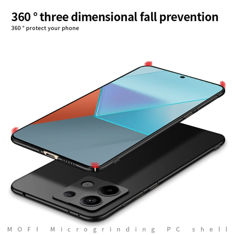 For Xiaomi Redmi Note 13 Pro 5G MOFI Fandun Series Frosted PC Ultra-thin All-inclusive Phone Case(Red) - Xiaomi Cases by MOFI | Online Shopping South Africa | PMC TechLife | Buy Now Pay Later Mobicred