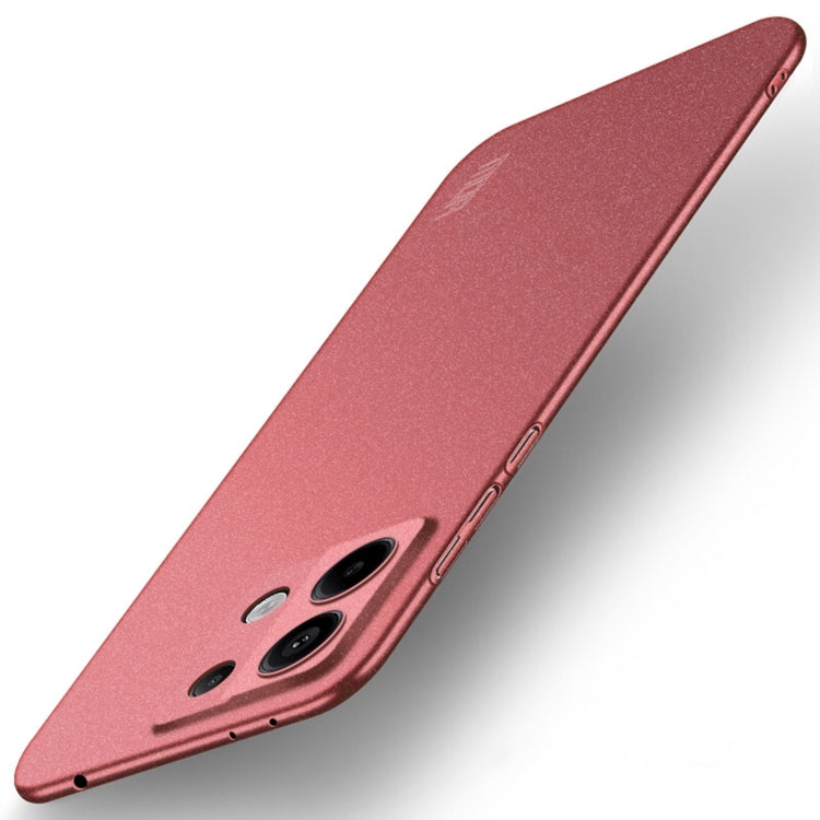 For Xiaomi Redmi Note 13 Pro 5G MOFI Fandun Series Frosted PC Ultra-thin All-inclusive Phone Case(Red) - Xiaomi Cases by MOFI | Online Shopping South Africa | PMC TechLife | Buy Now Pay Later Mobicred