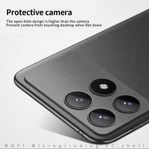 For Xiaomi Redmi K70 / K70 Pro MOFI Fandun Series Frosted PC Ultra-thin All-inclusive Phone Case(Blue)