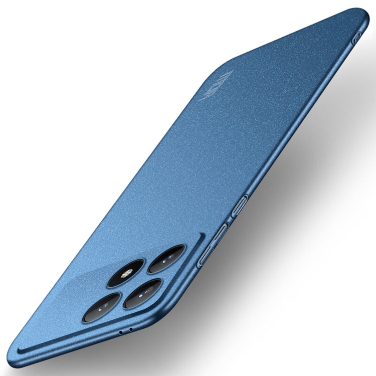 For Xiaomi Redmi K70 / K70 Pro MOFI Fandun Series Frosted PC Ultra-thin All-inclusive Phone Case(Blue) - Xiaomi Cases by MOFI | Online Shopping South Africa | PMC Jewellery | Buy Now Pay Later Mobicred