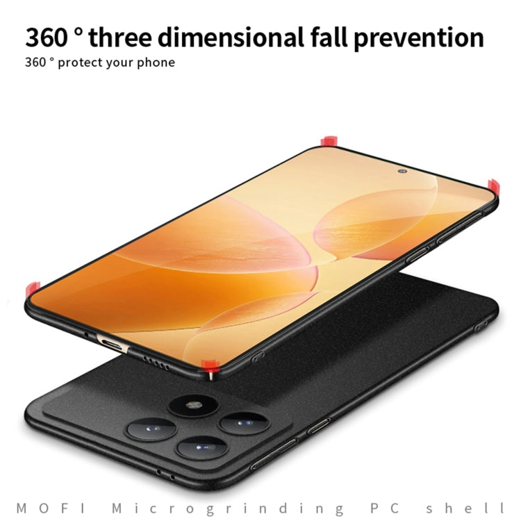 For Xiaomi Redmi K70 / K70 Pro MOFI Fandun Series Frosted PC Ultra-thin All-inclusive Phone Case(Red)