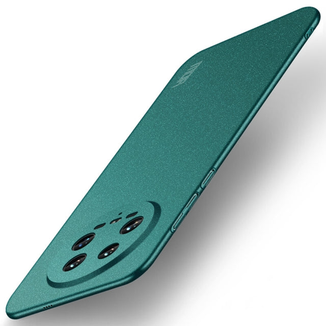 For Xiaomi 14 Ultra MOFI Fandun Series Frosted PC Ultra-thin All-inclusive Phone Case(Green)