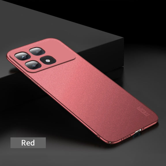 For Xiaomi Redmi K70 Ultra MOFI Fandun Series Frosted PC Ultra-thin All-inclusive Phone Case(Red)