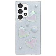 For Samsung Galaxy S25 Ultra 5G Love Epoxy TPU Protective Case(Transparent)