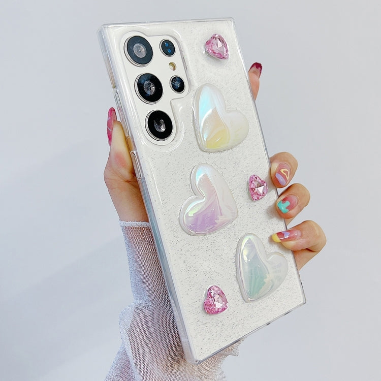 For Samsung Galaxy S23 5G Love Epoxy TPU Protective Case(Pink)