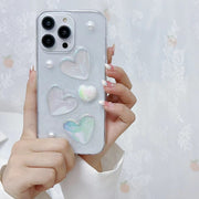For iPhone 11 Pro Max Love Epoxy TPU Phone Case(Transparent)