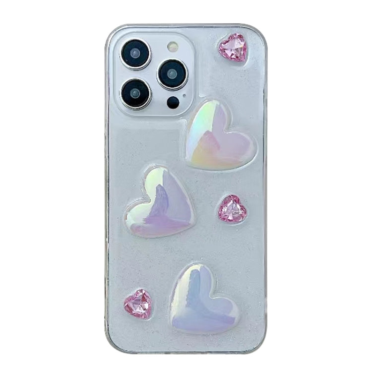 For iPhone 14 Pro Love Epoxy TPU Phone Case(Pink) - free shipping - PMC TechLife - Order now!