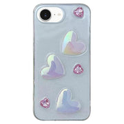 For iPhone 16e Love Epoxy TPU Phone Case(Pink)