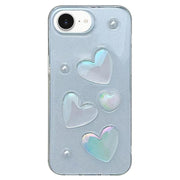 For iPhone 16e Love Epoxy TPU Phone Case(Transparent)