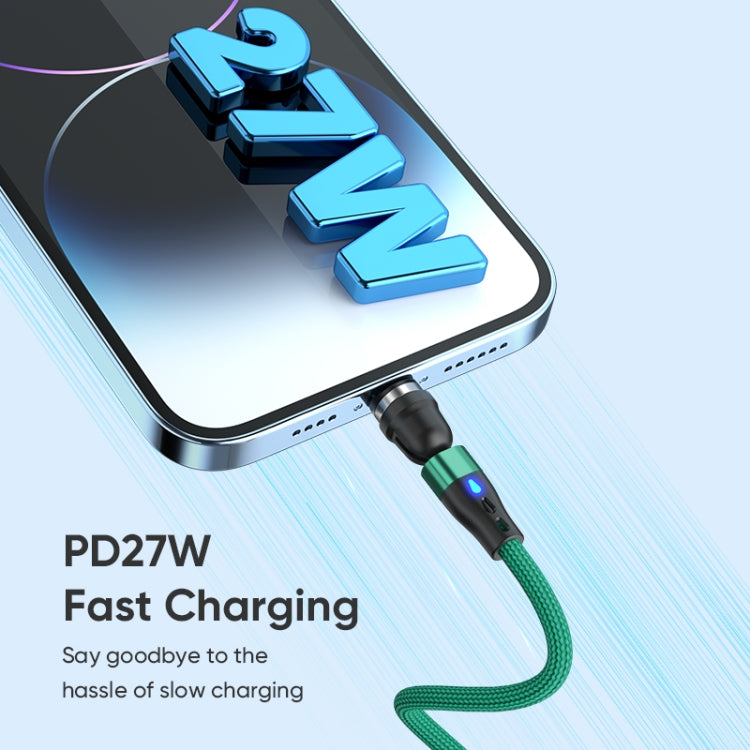 ENKAY PD60W Type-C to Type-C / 8 Pin / Micro USB Magnetic 540 Degrees Rotating Fast Charging Cable, Length:1m(Black) - free shipping - PMC Jewellery - Order now!