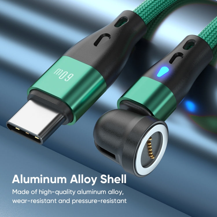 ENKAY PD60W Type-C to Type-C / 8 Pin / Micro USB Magnetic 540 Degrees Rotating Fast Charging Cable, Length:1m(Black) - free shipping - PMC Jewellery - Order now!