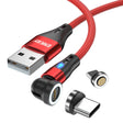 ENKAY 3A USB to Type-C / 8 Pin Magnetic 540 Degrees Rotating Fast Charging Cable, Length:1m(Red) - Charging Cable & Head by ENKAY | Online Shopping South Africa | PMC TechLife | Buy Now Pay Later Mobicred