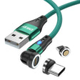 ENKAY 3A USB to Type-C / 8 Pin Magnetic 540 Degrees Rotating Fast Charging Cable, Length:2m(Green) - Charging Cable & Head by ENKAY | Online Shopping South Africa | PMC TechLife | Buy Now Pay Later Mobicred