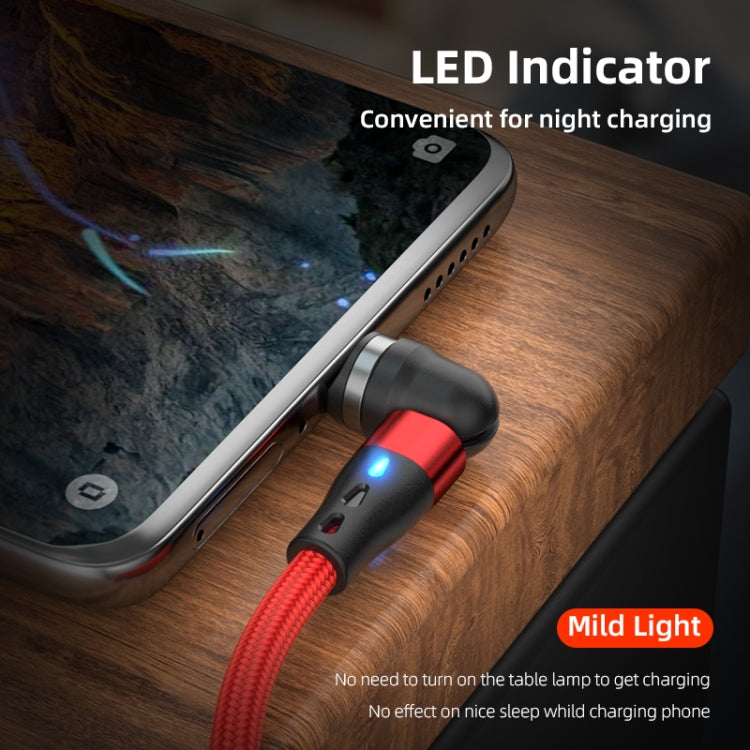 ENKAY 3 in 1 3A USB to Type-C / 8 Pin / Micro USB Magnetic 540 Degrees Rotating Fast Charging Cable, Length:2m(Green) - Charging Cable & Head by ENKAY | Online Shopping South Africa | PMC Jewellery | Buy Now Pay Later Mobicred