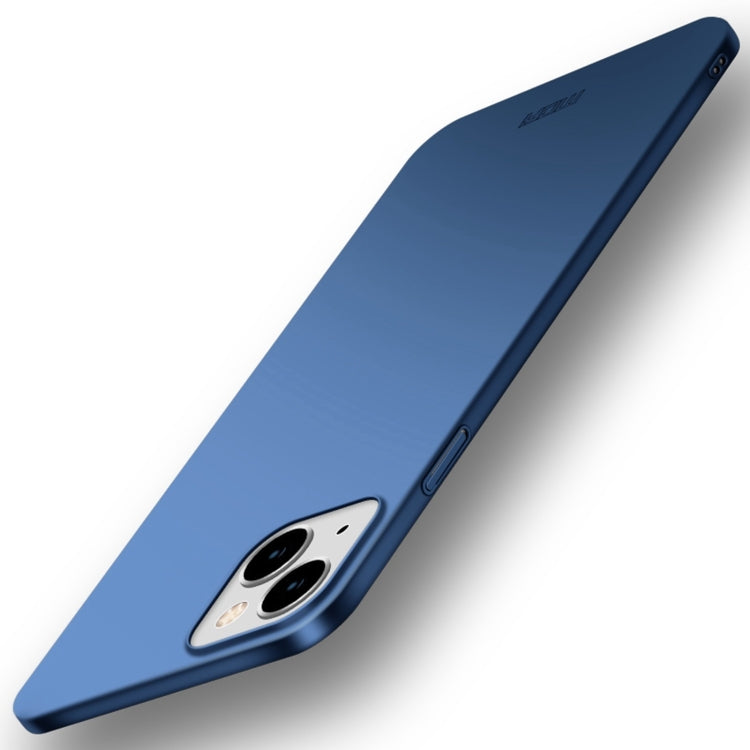 For iPhone 15 MOFI Frosted PC Ultra-thin Hard Phone Case(Blue) - iPhone 15 Cases by MOFI | Online Shopping South Africa | PMC TechLife | Buy Now Pay Later Mobicred