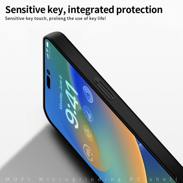 For iPhone 15 Pro MOFI Frosted PC Ultra-thin Hard Phone Case(Gold) - iPhone 15 Pro Cases by MOFI | Online Shopping South Africa | PMC TechLife | Buy Now Pay Later Mobicred