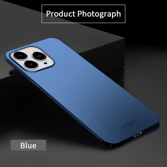 For iPhone 15 Pro Max MOFI Frosted PC Ultra-thin Hard Phone Case(Blue)